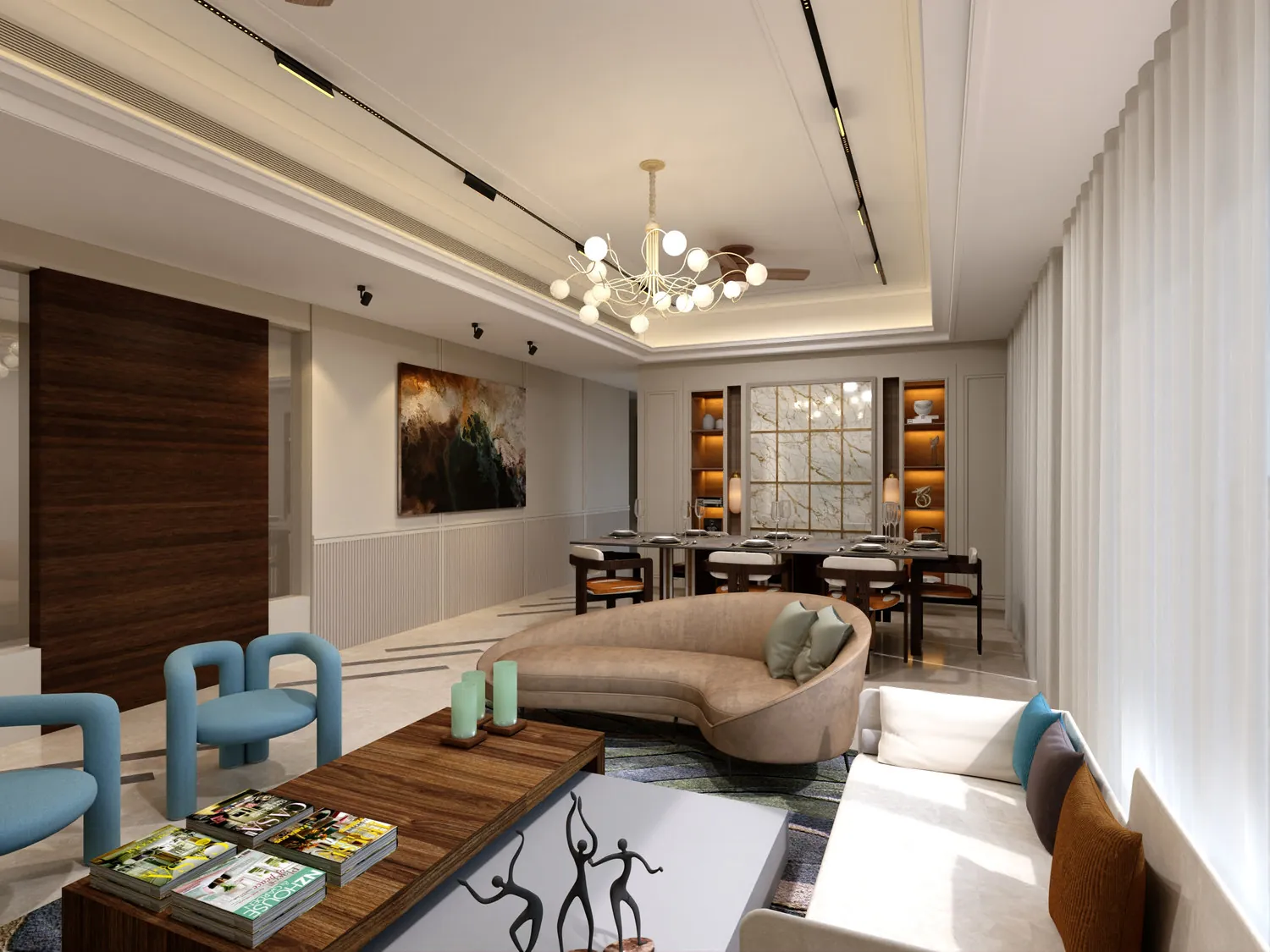 Penthouse interior by NeeV InteriorS